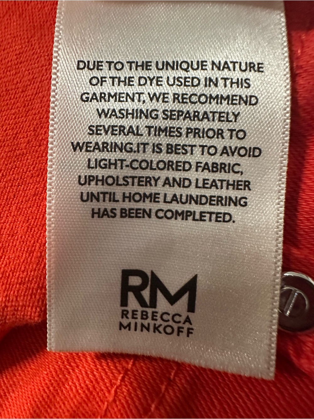 Rebecca Minkoff Size 6 Wide Leg Red Jeans NWT - Picture 9 of 9